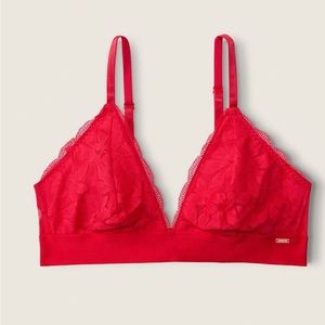 Victoria’s Secret pink red triangle bralette